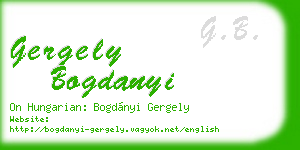 gergely bogdanyi business card