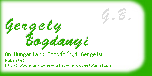 gergely bogdanyi business card